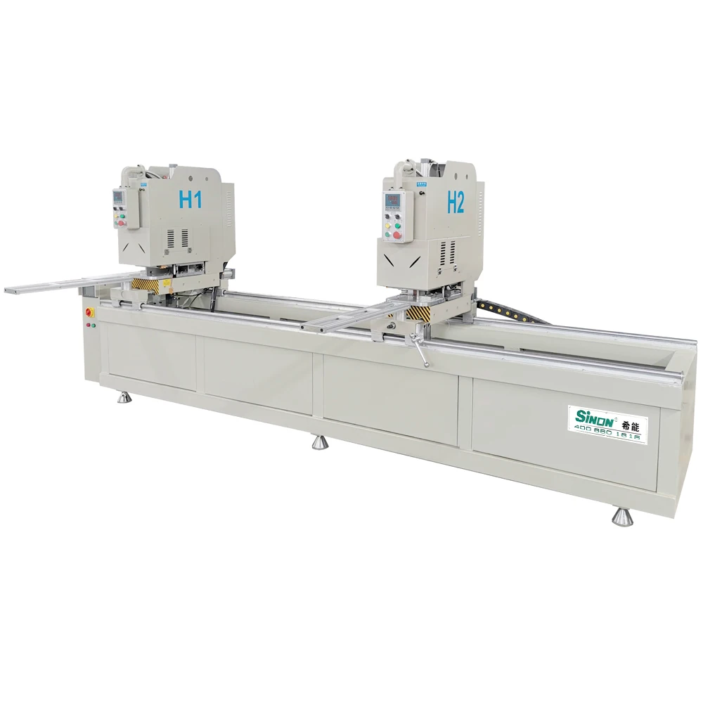 2 heads seamless window and door making machine for upvc