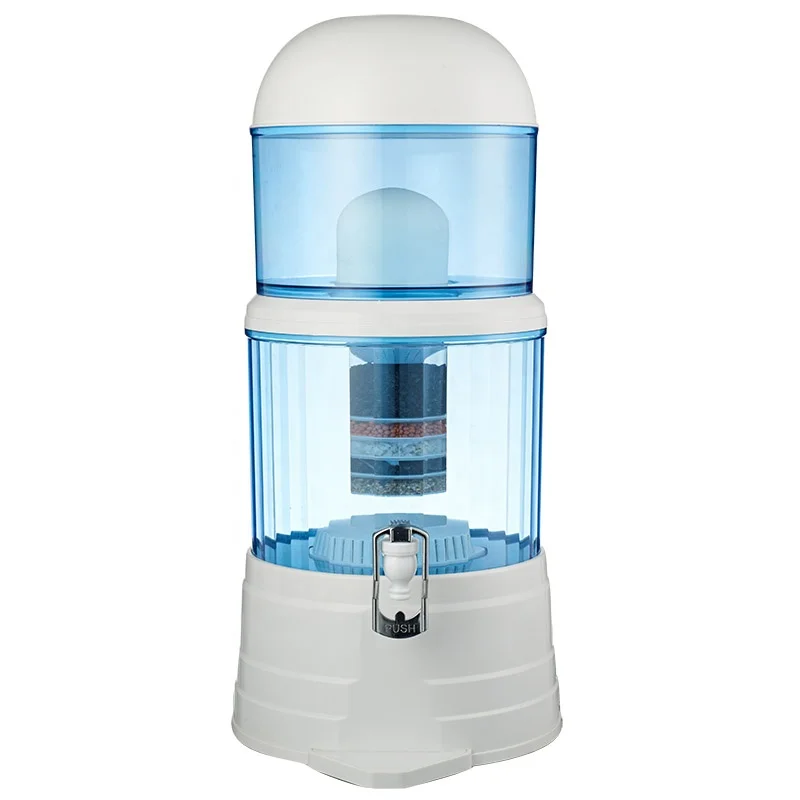 4 Gallon or 16 L Countertop Water Filter - Mineral Water Purifier Pot  Alkaline Mineral Drinking Water pot