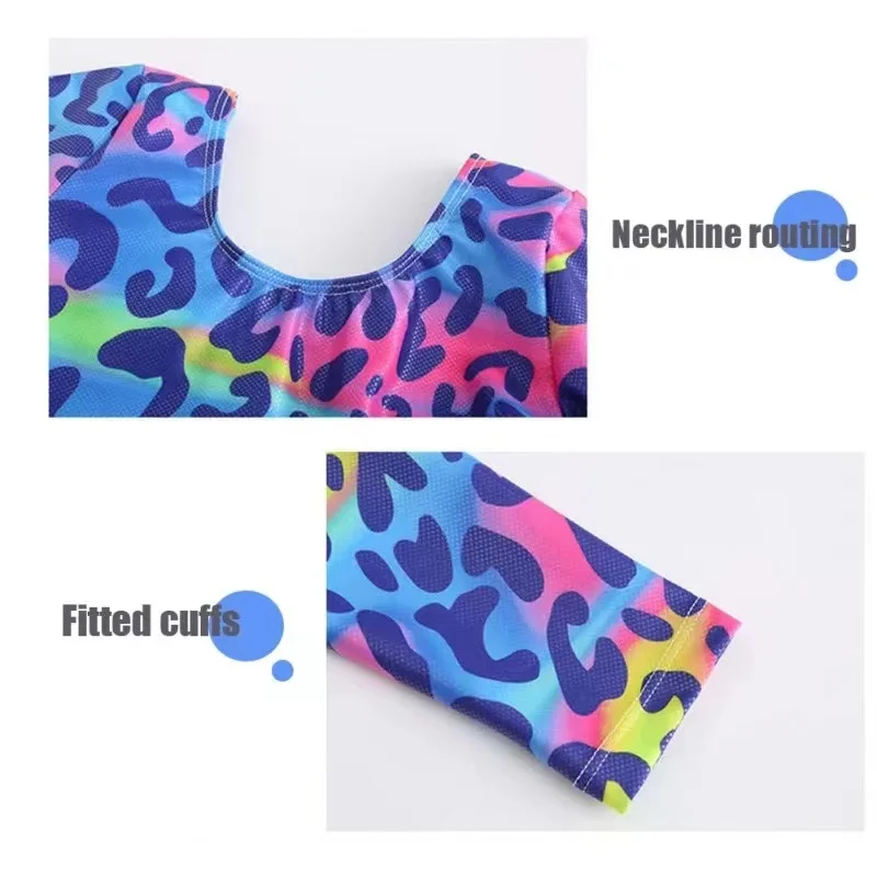 Children One Piece Dancing Outfits Girls Ballet Leotards Wear Long Sleeve Leotards