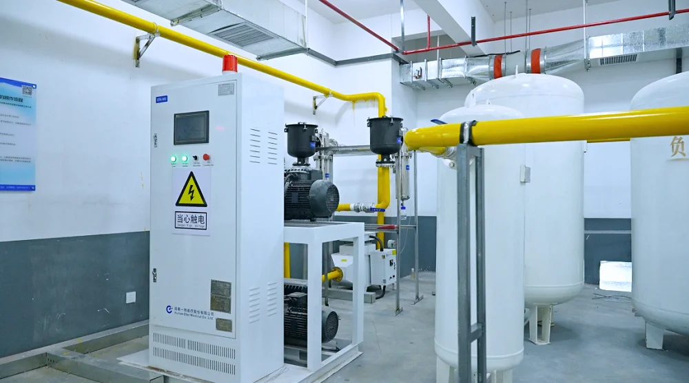 Electric Central Vacuum Suction Pump Machine Steel Construction