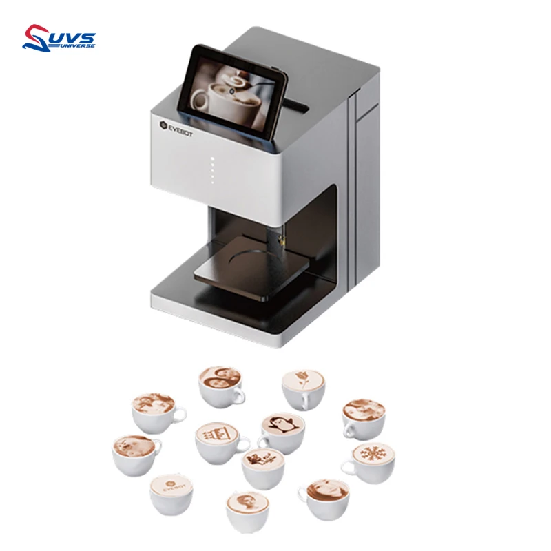Hubei UVS Best Quality 3d Coffee Printer Edible Latte Art Cake 3d Printing Machines Chocolate 3d Coffee Printer