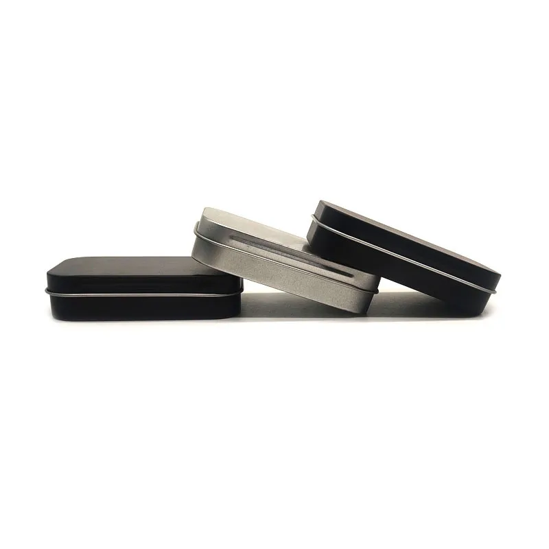 Recyclable Wholesale Custom Printed Small Metal Rectangular Empty Hinged Tins Box