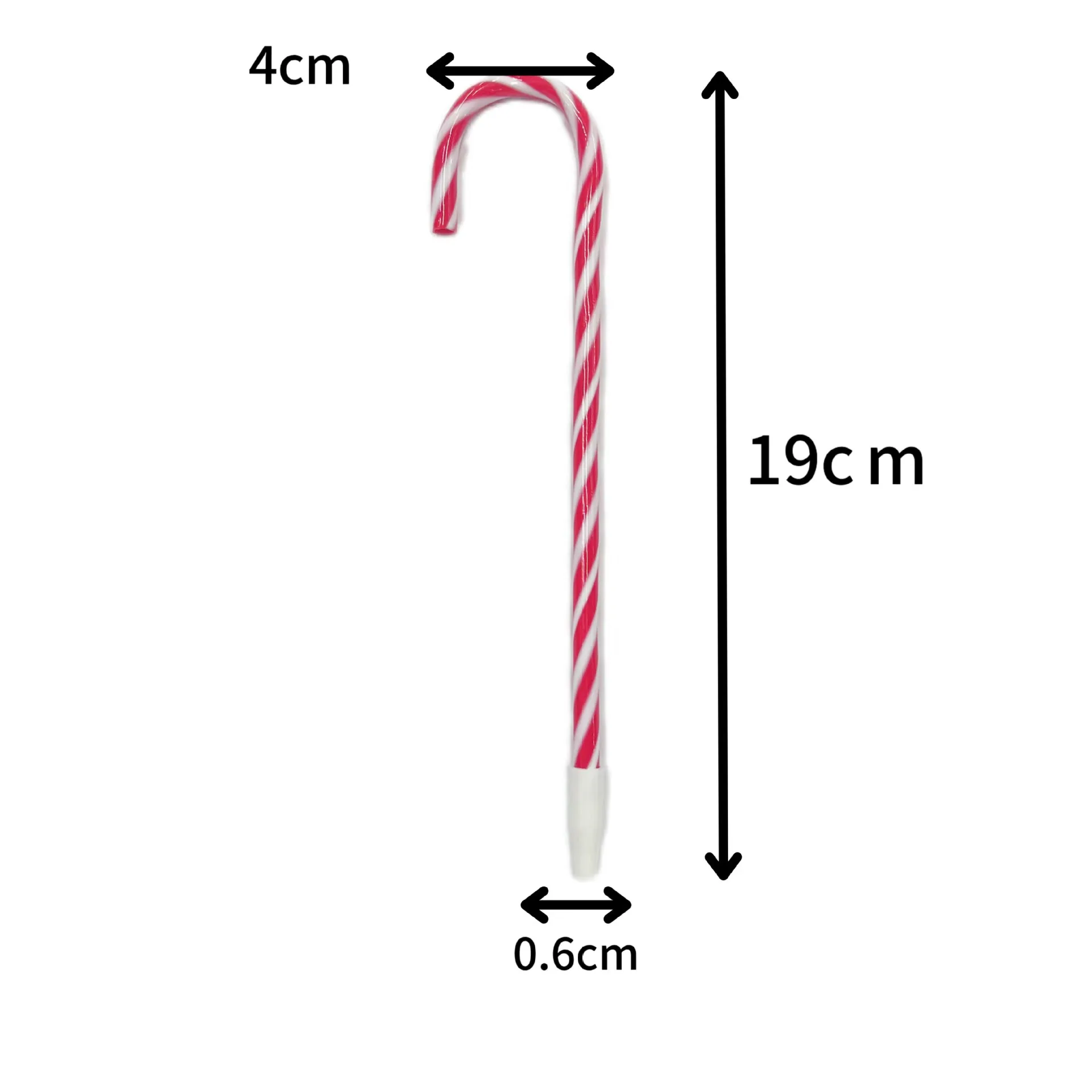 7 Inch Candy Cane Pen Christmas Pens with Black and Blue for Christmas Holiday New Years Home Decor Party Gift
