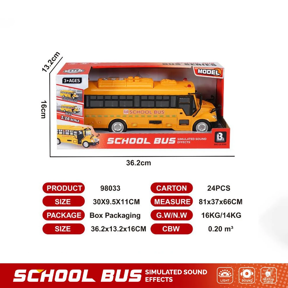 Wholesale School Bus Children Model City Sprinkler Toys