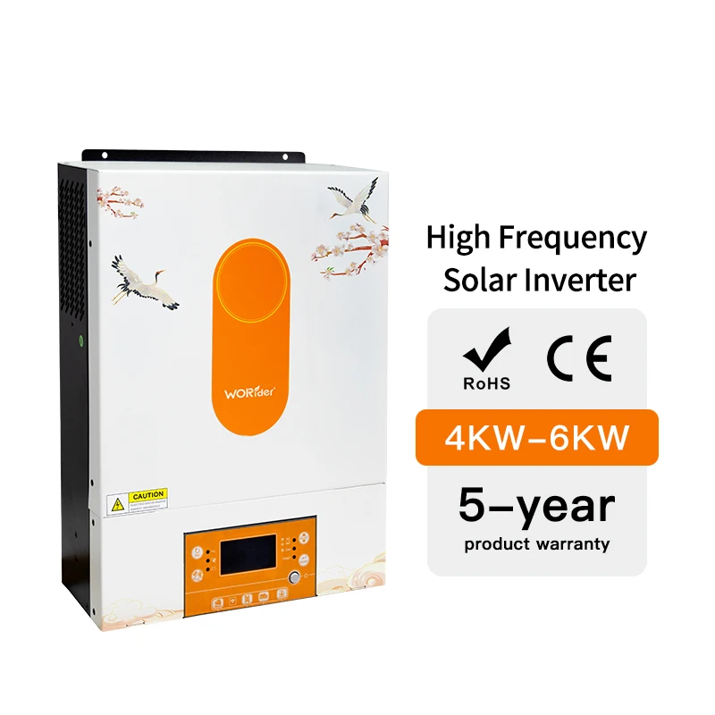 High conversion efficiency solar inverter hybrid 6kw 4kw off grid mppt inverters