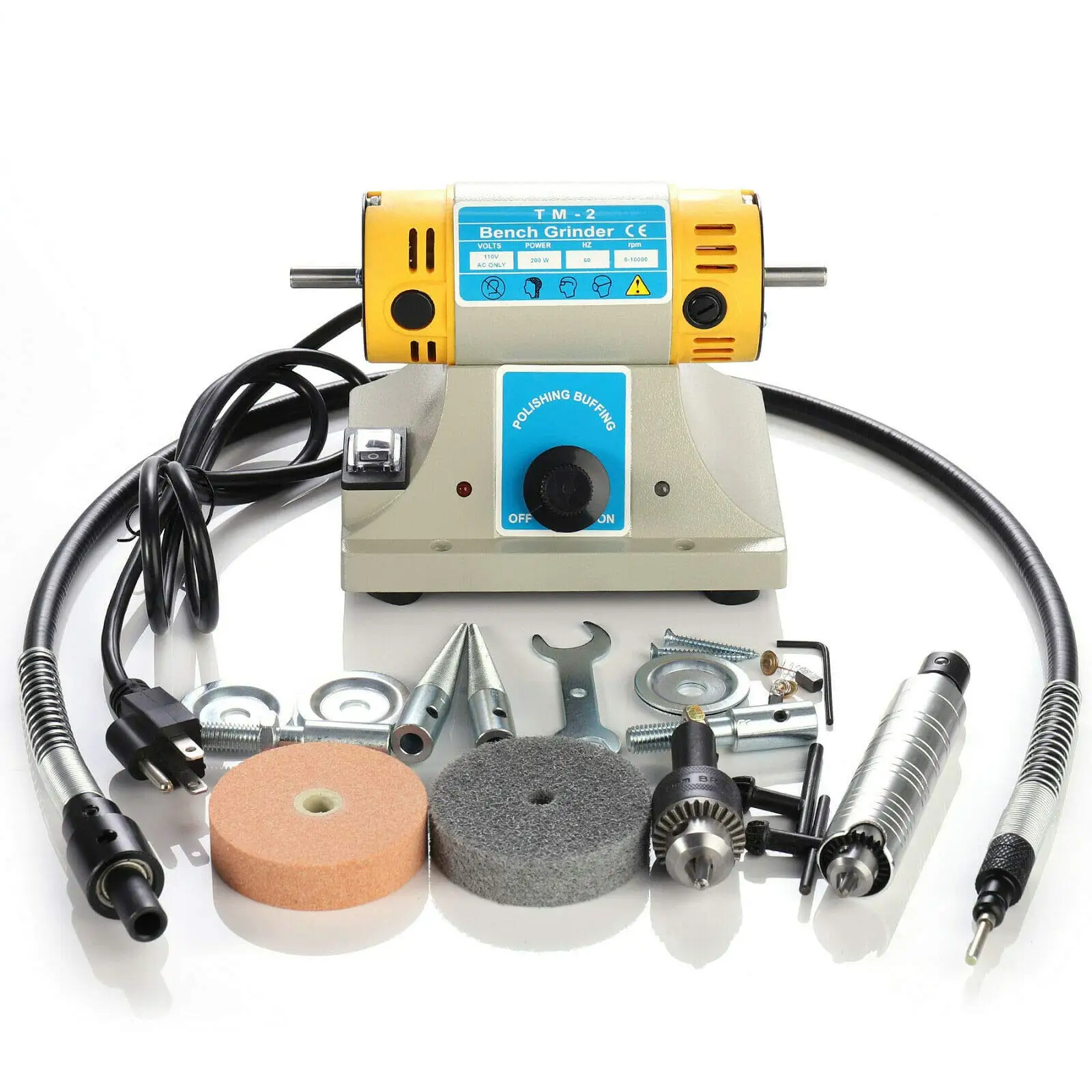 Jewelry Making Tools Mini Polishing Motor Jewelry Bench Lathe Grinder And Polisher Jewelry Polishing Machine TM 2