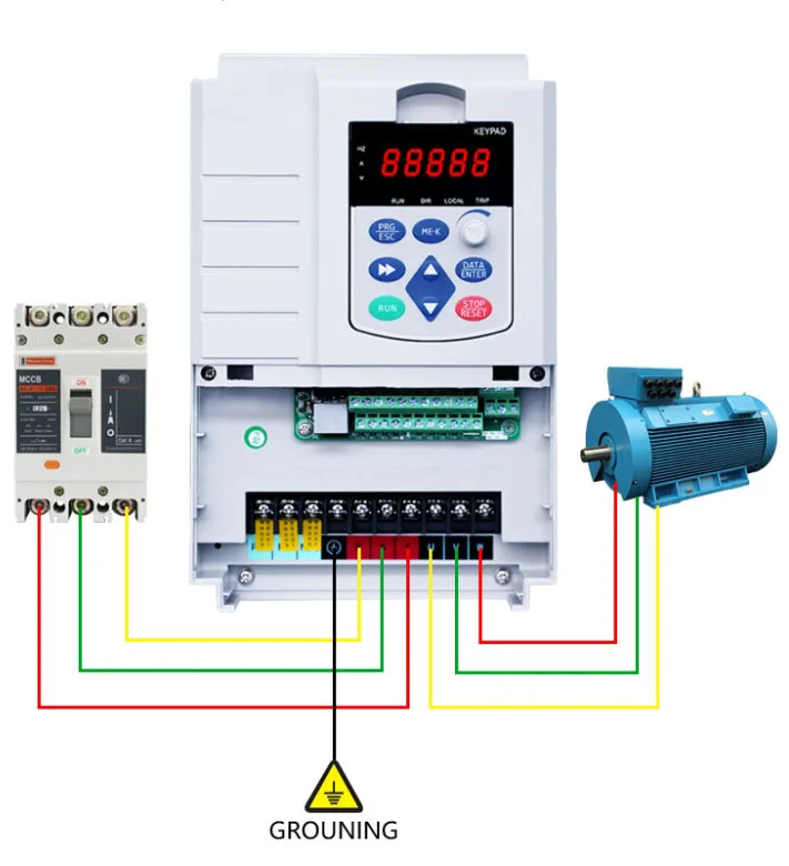 Factory Price Frequency Converter Single Phase To 3 Phase 3.7KW 5HP AC Drive Variable Frequency Drive(220V Input To 380V Output)