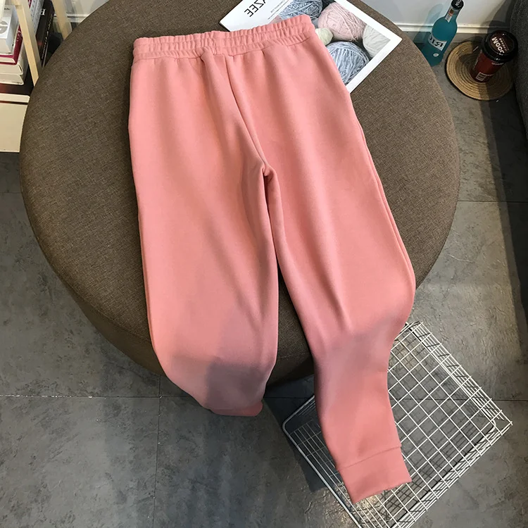 Custom Logo Wholesale Cotton Long Sleeve Womens Embroidery Jogger Sports Leisure Suit 2 Piece Unisex Sweatpants And Hoodie Set