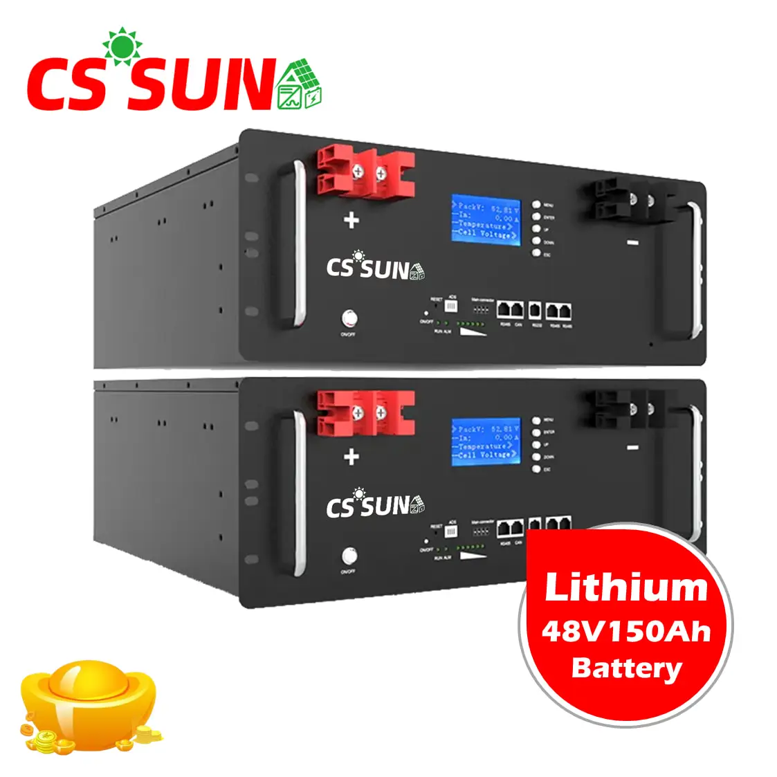CSSUN 51.2V150Ah литий-ионный аккумулятор, источник питания AGM, горячая замена для LTX, Аксессуары для мобильных телефонов