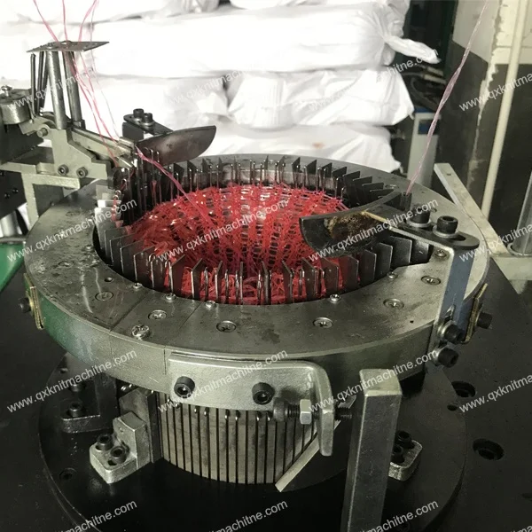 circular 2 feeder high terry bath towel cotton plastic strap making knitting machine