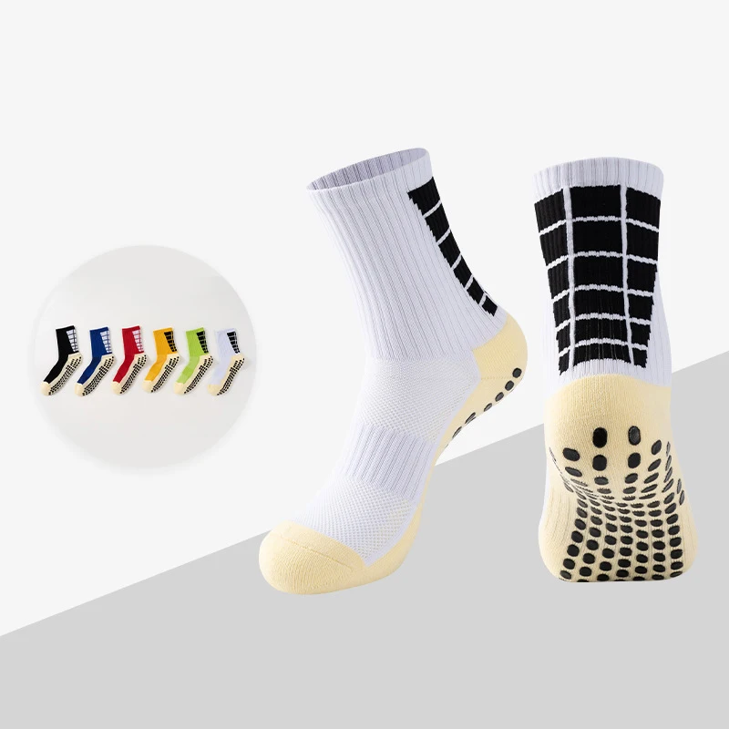 Personalized anti slip soccer sports socks non slip custom design football grip socks