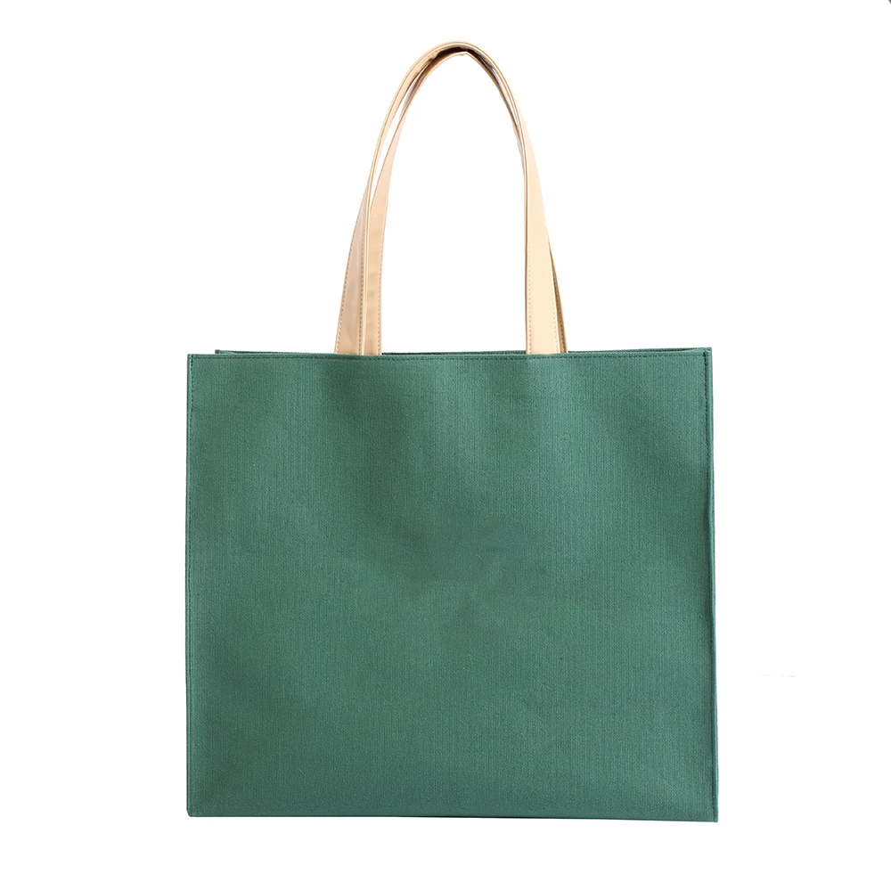 Wholesale Cheap Reusable Shopping Bags Plain White Blank Cotton Canvas Tote Bag