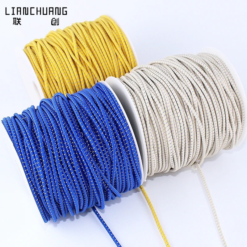 Factory Wholesale1.5mm 2mm 2.5mm 3mm 3.5mm 4mm 5mm  Strong Stretch  Braided Round  Elastic cord