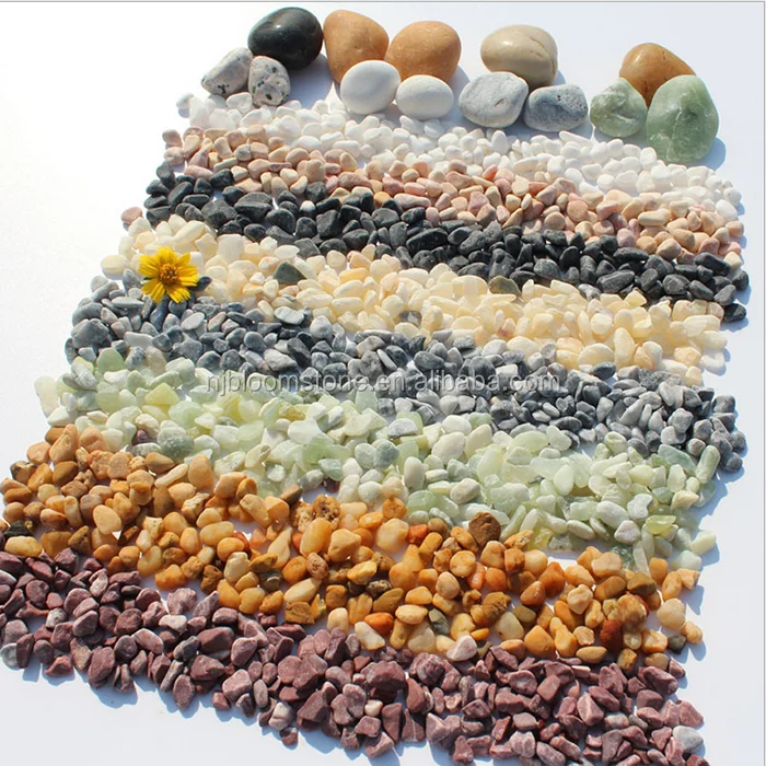 Cheap Driveway Paving Stone Natural  Turquoise Tumbled Gravel Pebble Stone