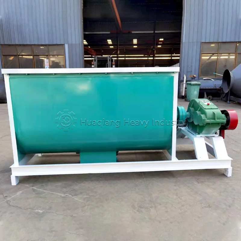 Sodium chloride potassium sulfate fertilizer ribbon mixer machine