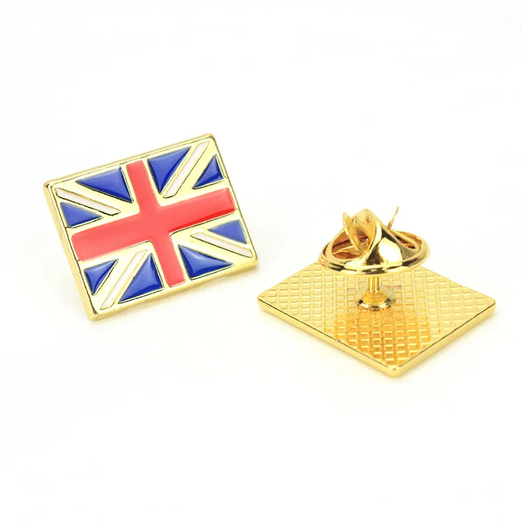Clothes Lapel Pin Small Amount Wholesale Alloy Metal Badge Flag Pin Brooch Clothing Pin Buckle Magnetic Buckle Badge