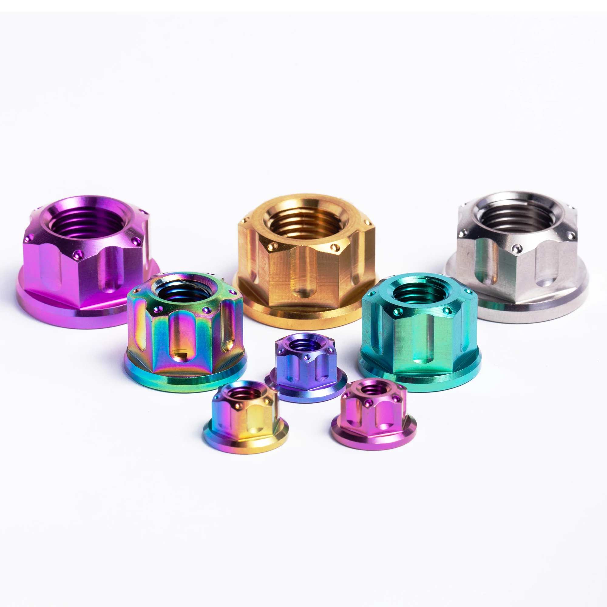BST-TI Nuts and bolts cold forging machine Titanium Hex DIN6926 Flange Nut Grade 5 M5-M16 for Bike Moto Car