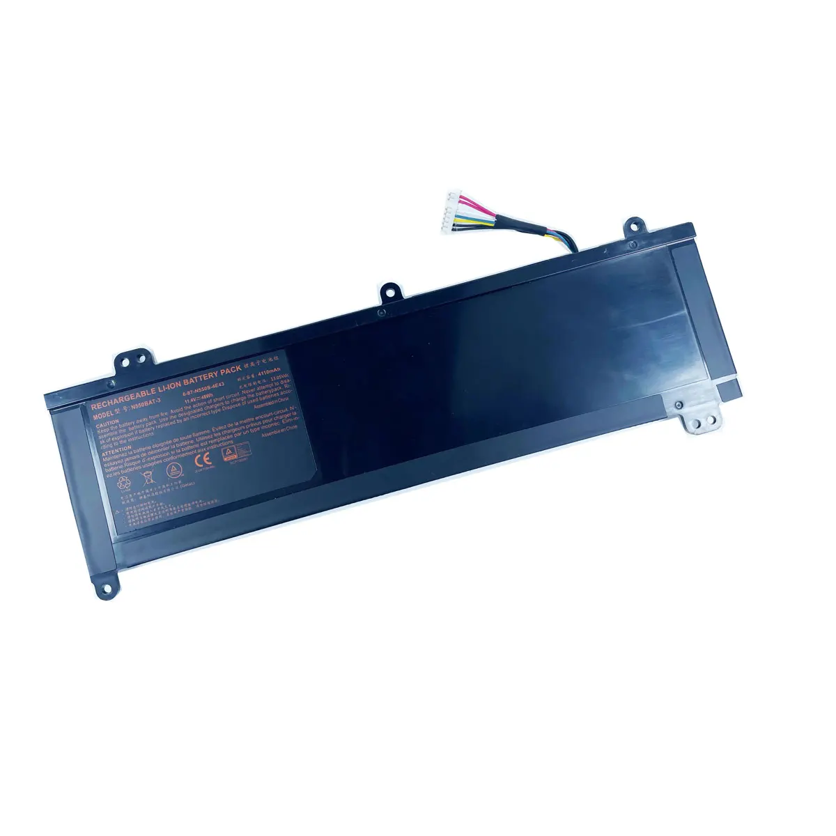 11,4 V 48Wh N550BAT-3 Аккумулятор для ноутбука Clevo N550RC N550RN/RC N551/рН/RC F57-D1/D2/D3/D4/D5R 6-87-N550S-4E42
