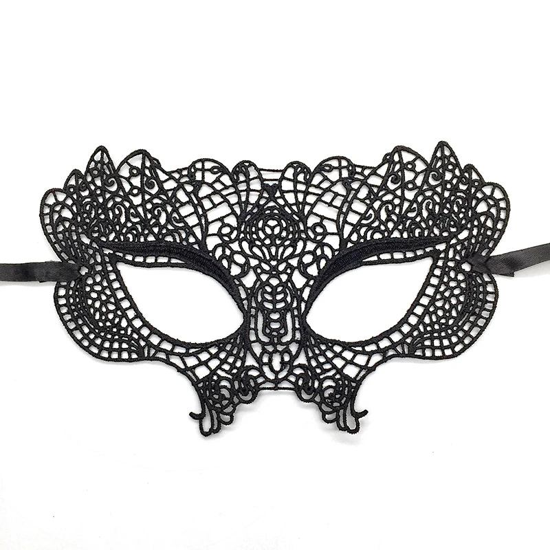 Hot Sale Halloween Masquerade Costume Ball Fancy Dress Masks Sexy Lady Girl Party Black Eye Lace Face Mask