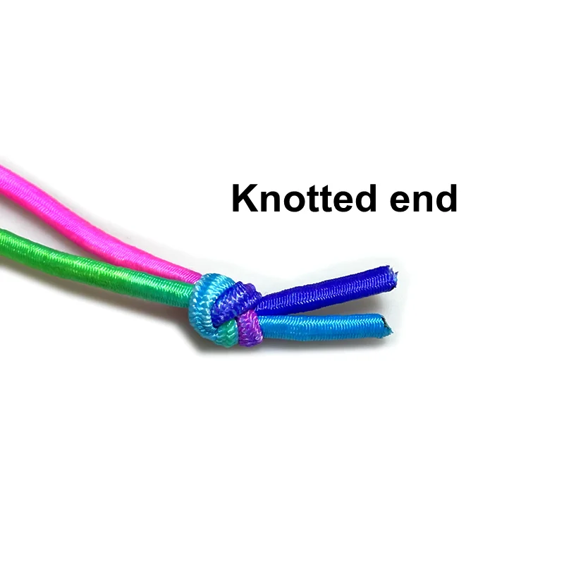 Chinese Jump Rope for Kids 8ft Adjustable Indoor Outdoor Elastic Fitness Game Knotted End