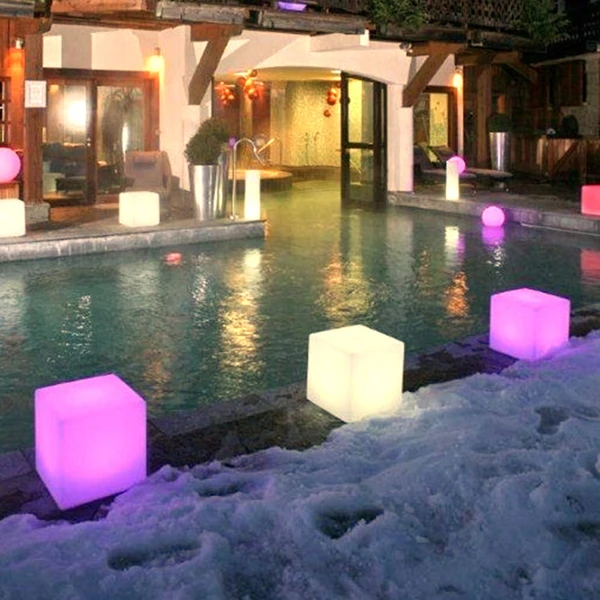 Competitive price Led Light Stool PE Plastic LED Furniture Bar Light Glow Illuminated bar stool high chair