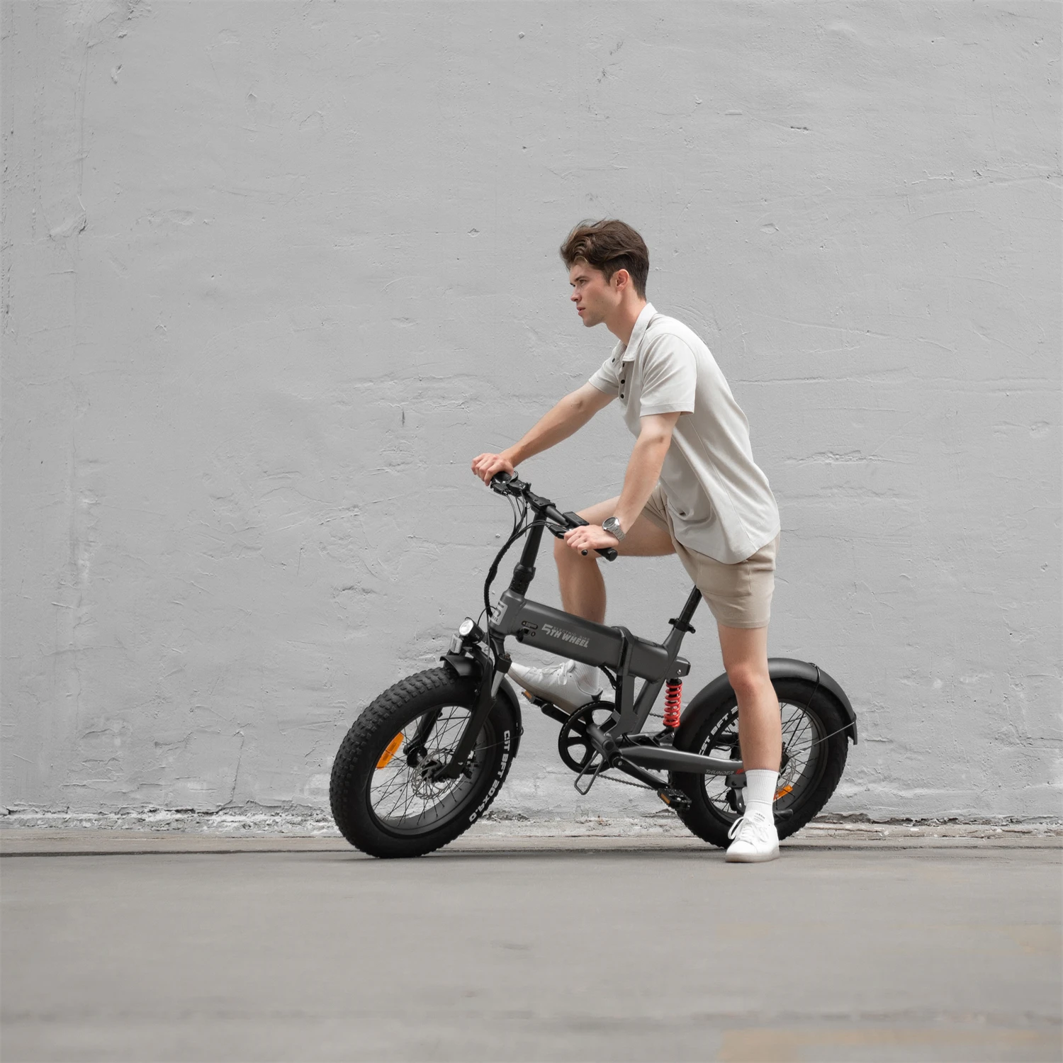 EB06 Electric Fat Tire Bike 48V Battery Cycle 500W Electric Assist Folding Bicycle for Adult