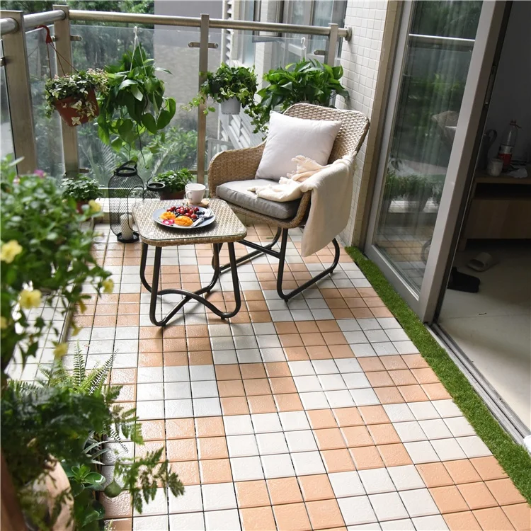 click together non slip floor tile ceramic patio interlocking deck tiles