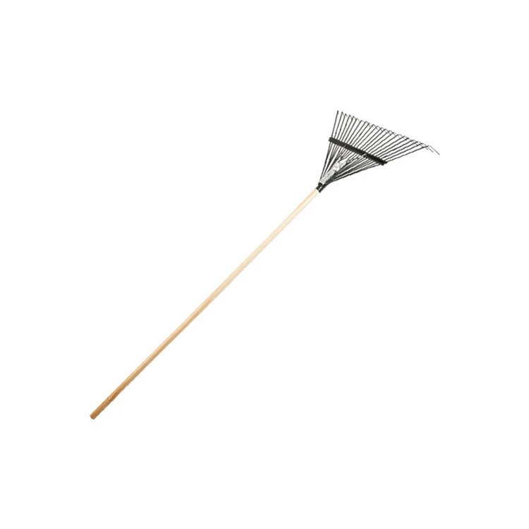 Grass rake leaves wire rake garden tools stainless steel 24 tooth grass rake head