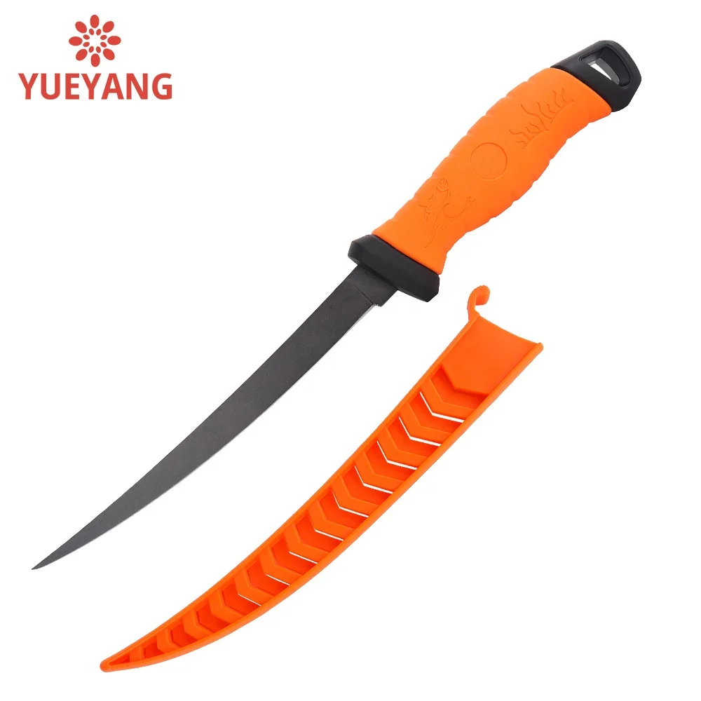 YUEYANG New Design 9 Inch PP Golf leather Handle 3Cr13 Stainless steel Fillet Knife Fish Sashimi Sushi Knife