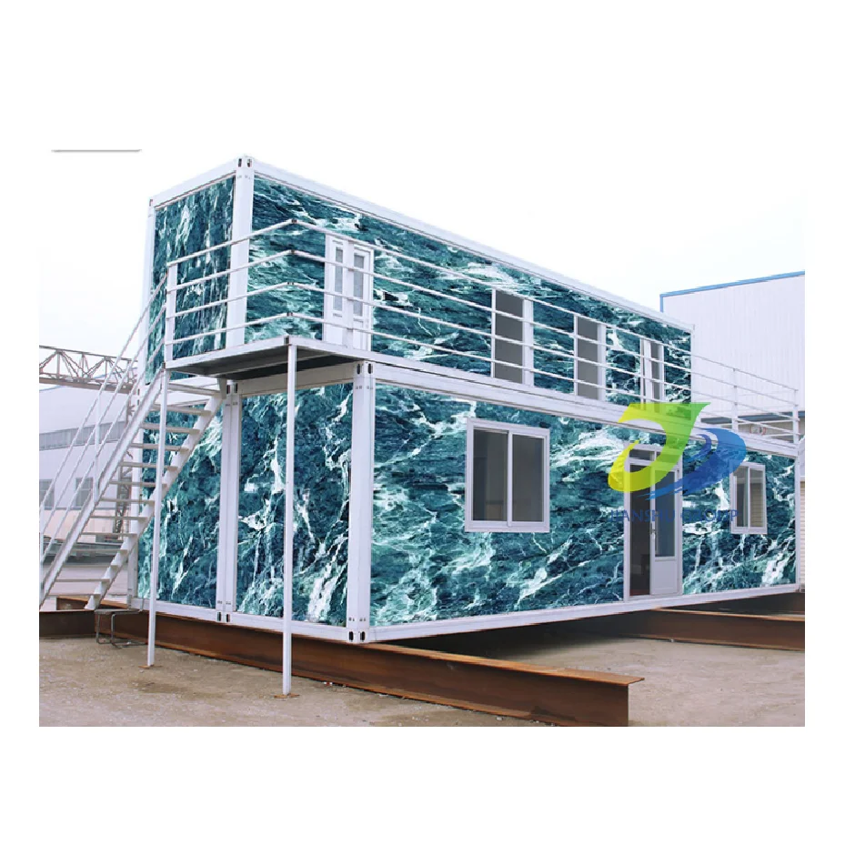 Modular House 20ft Movable Detachable Shipping Container Portable House Cheap Prefab Living Tiny Homes  Flat Pack