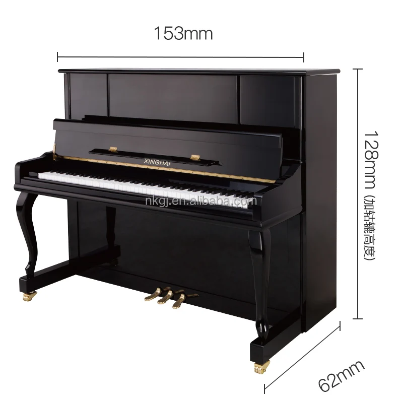 XU600 Classic Simple Popular Black Baking Varnish Mechanical Acoustic Real Upright Piano 88 Keys for Professional
