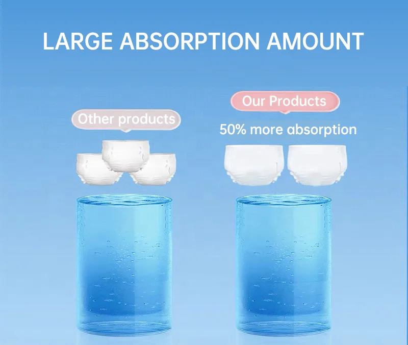 Free Sample Wholesale Cheap Super Thick Elderly Nappies Ladies Incontinence Adult Diaper Pants Pull Up Disposable For Panties