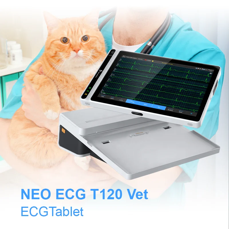 Lepu NEO ECG T120 ветеринарное медицинское оборудование товары для собак ЭКГ эхокардиограмма Ветеринарный монитор животных