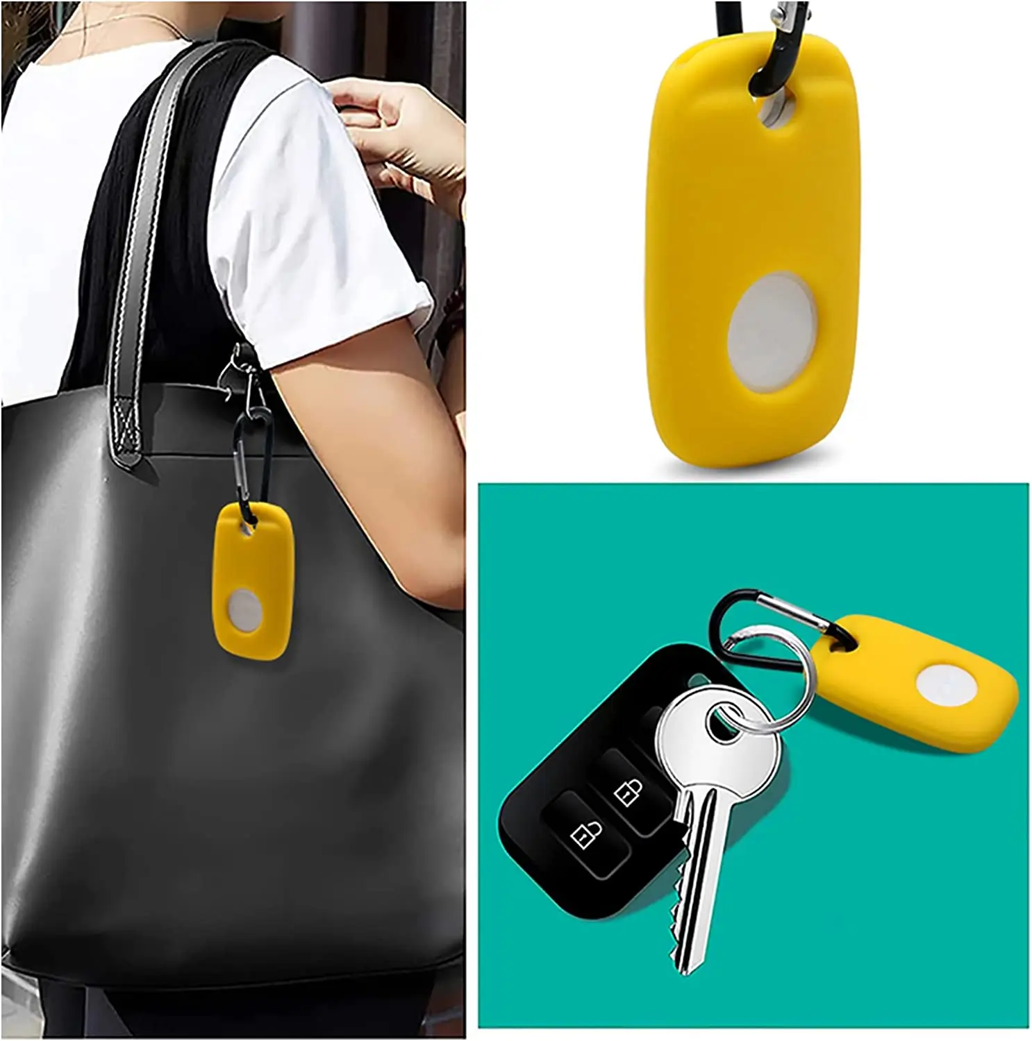 Protection Silicone Case with Keychain for Tile Pro 2022 Tracker, Anti-Scratch Soft Protective Sleeve Skin Case Cover