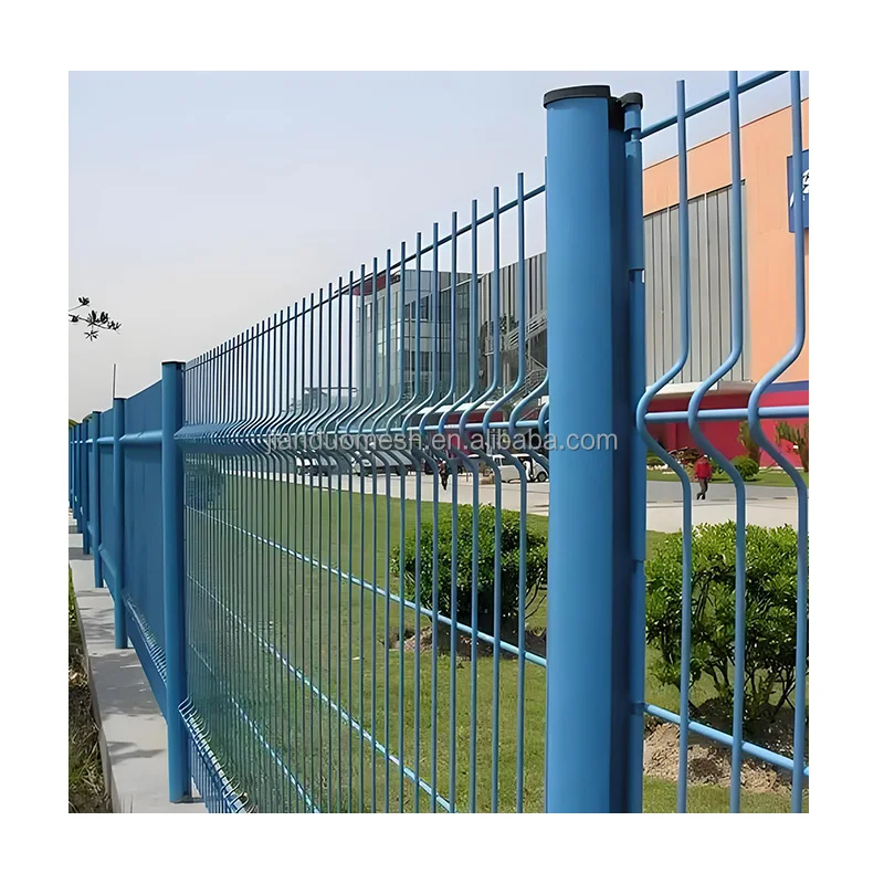 Good Quality Decorative European Popular Roll top Triangle Galvanized Welded Wire Mesh BRC bending fence for Garden