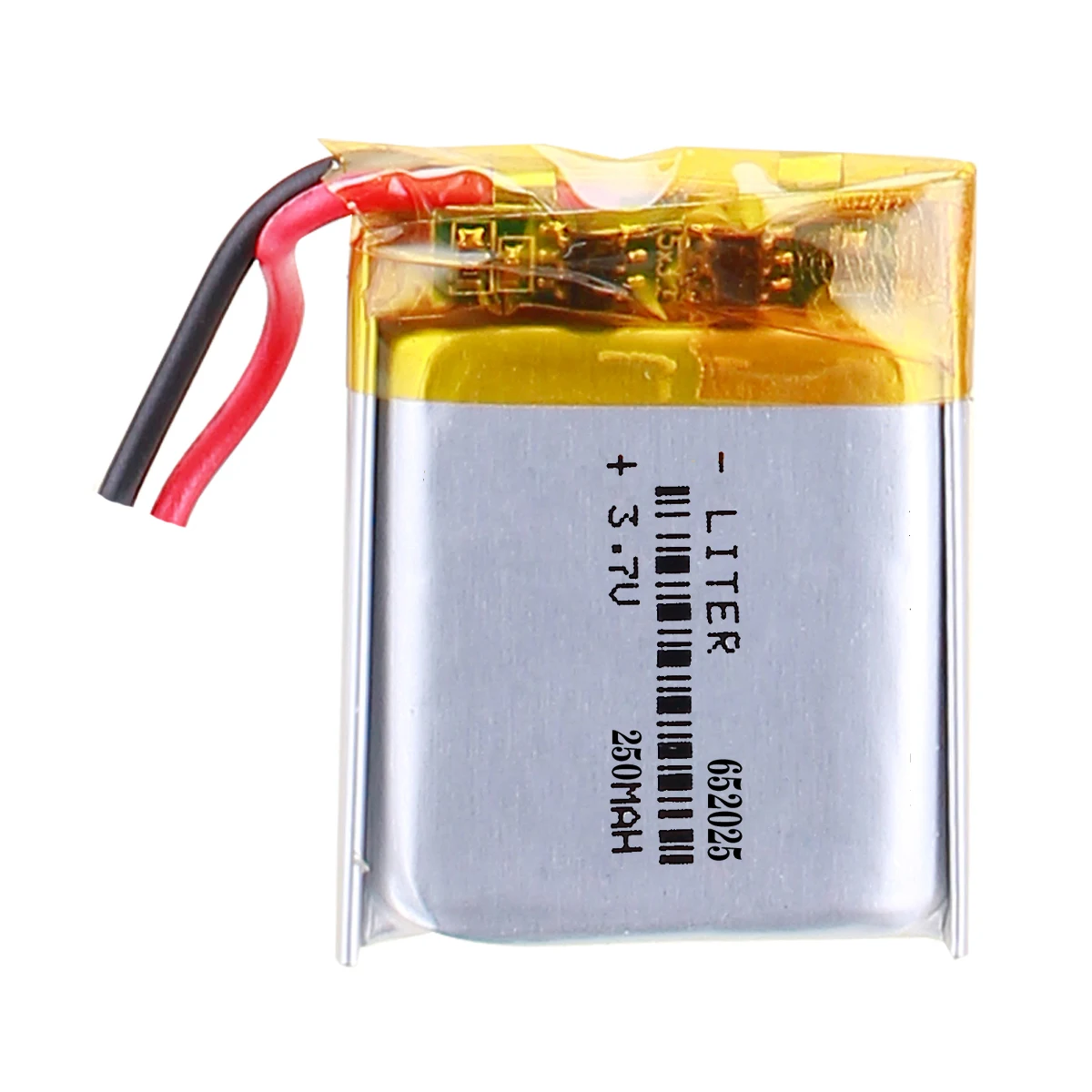 Lipo 652025 3.7V 250mAh Rechargeable lithium ion li polymer battery pack with pcm