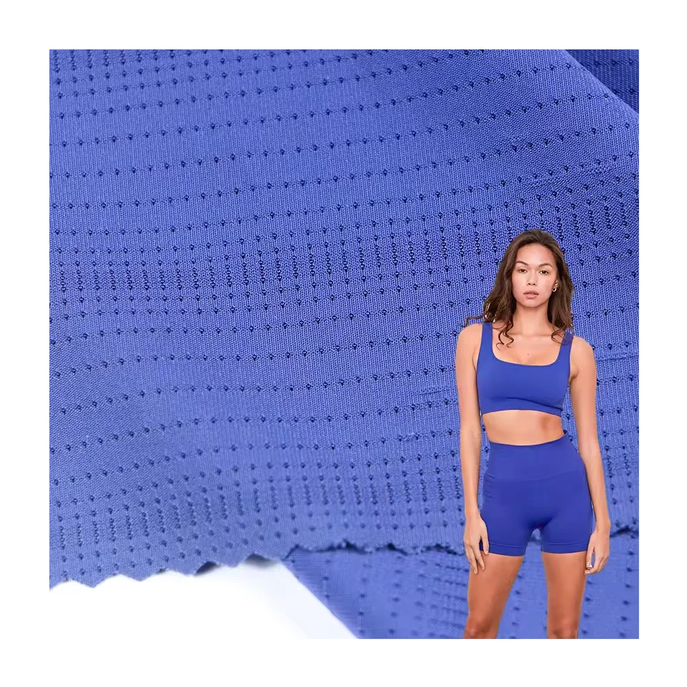 Moisture Wicking High Stretch Polyamide Jersey 88 Nylon 12 Spandex Tshirts Fabric Activewear Sportswear Dry Fit Mesh Fabric