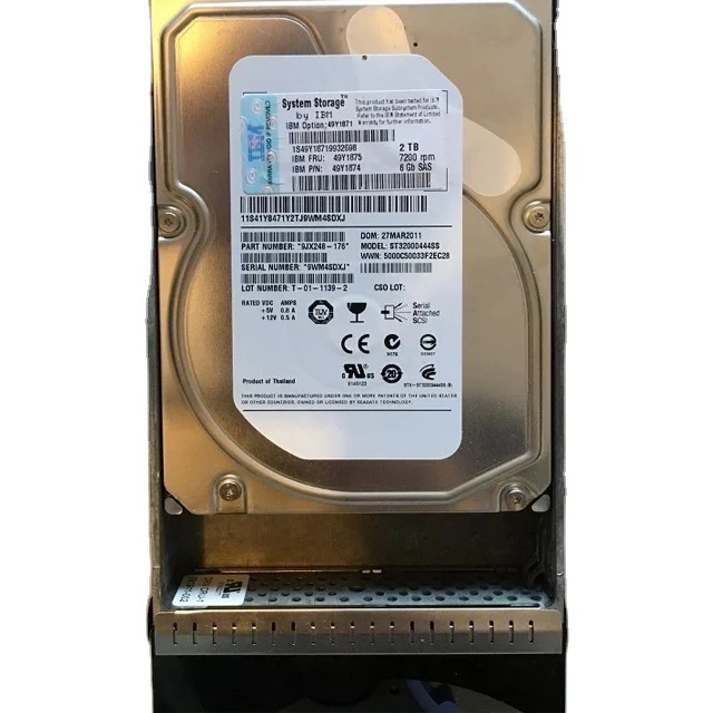 Storage System Ds3500 2TB Hdd SAS 7200RPM 6GB/s 7.2K 3.5\