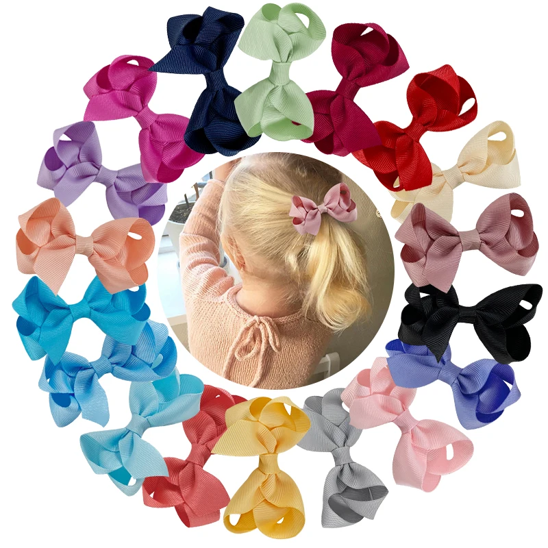 Оптовая продажа аксессуары для волос на заказ заколки с бантом маленьких девочек детские и зажимы