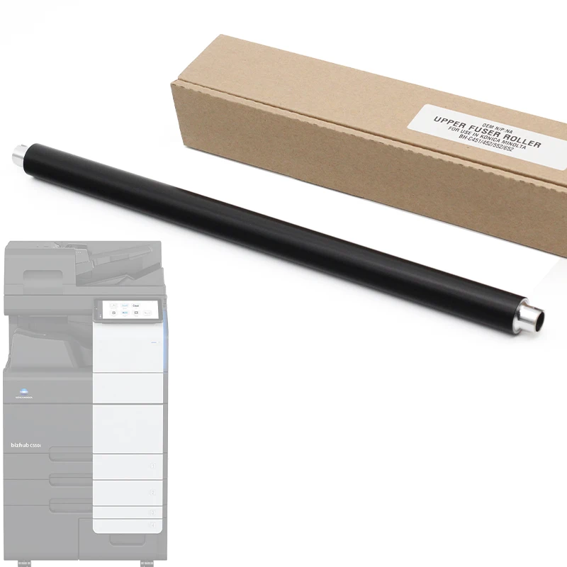 Powerful Upper Fuser Roller For Konica Minolta C451 C452 C550 C650 502 552 602 652 Copier Parts Fixing Unit Black Upper Roller