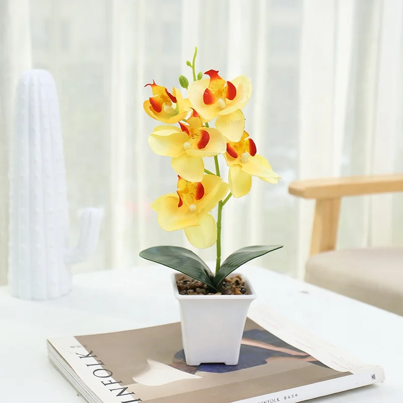 High quality artificial butterfly orchids flower faux orchid for home decor