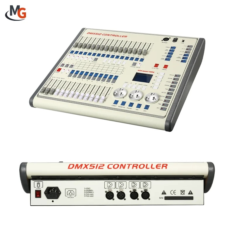 DMX 512 Console Light Controller MiNi Pearl 1024 Stage Lighting Effects Console For Wedding Disco Nightclub DJ Equipment