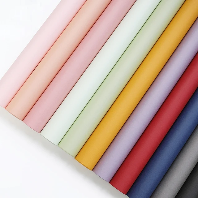 floral bouquet wrap thick kraft paper roll custom logo printing waterproof matte flowers wrapping paper packaging