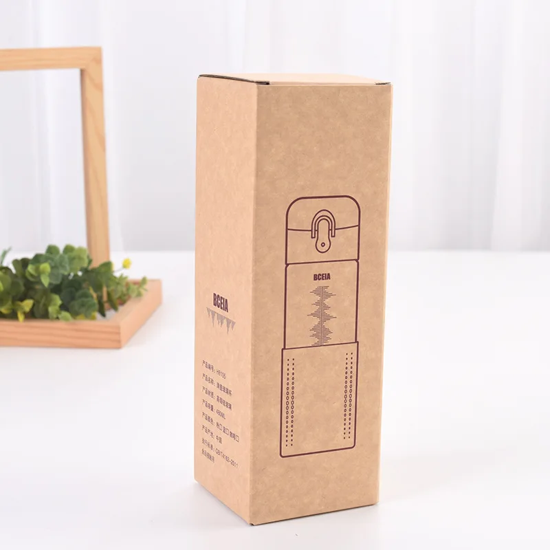 Factory Wholesales 30ml shipping Mail box Kraft Carton Corrugated Cardboard Box for cup