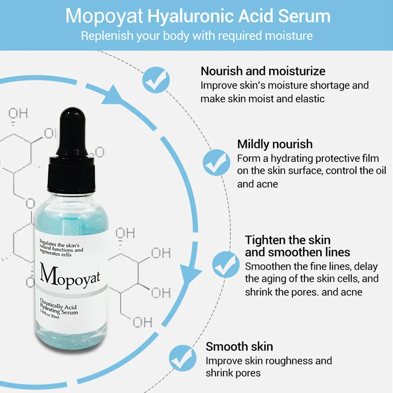 
30ml Private Label Whitening Brightening Lightening Facial Serum Hyaluronic Acid Serum Best For Face Care 