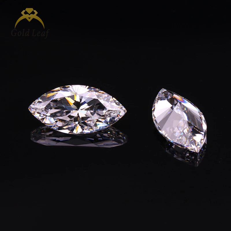 Goldleaf gems Marquise cut loose moissanite stones VVS1 DEF color moissanite GRA Certificate pass diamond tester