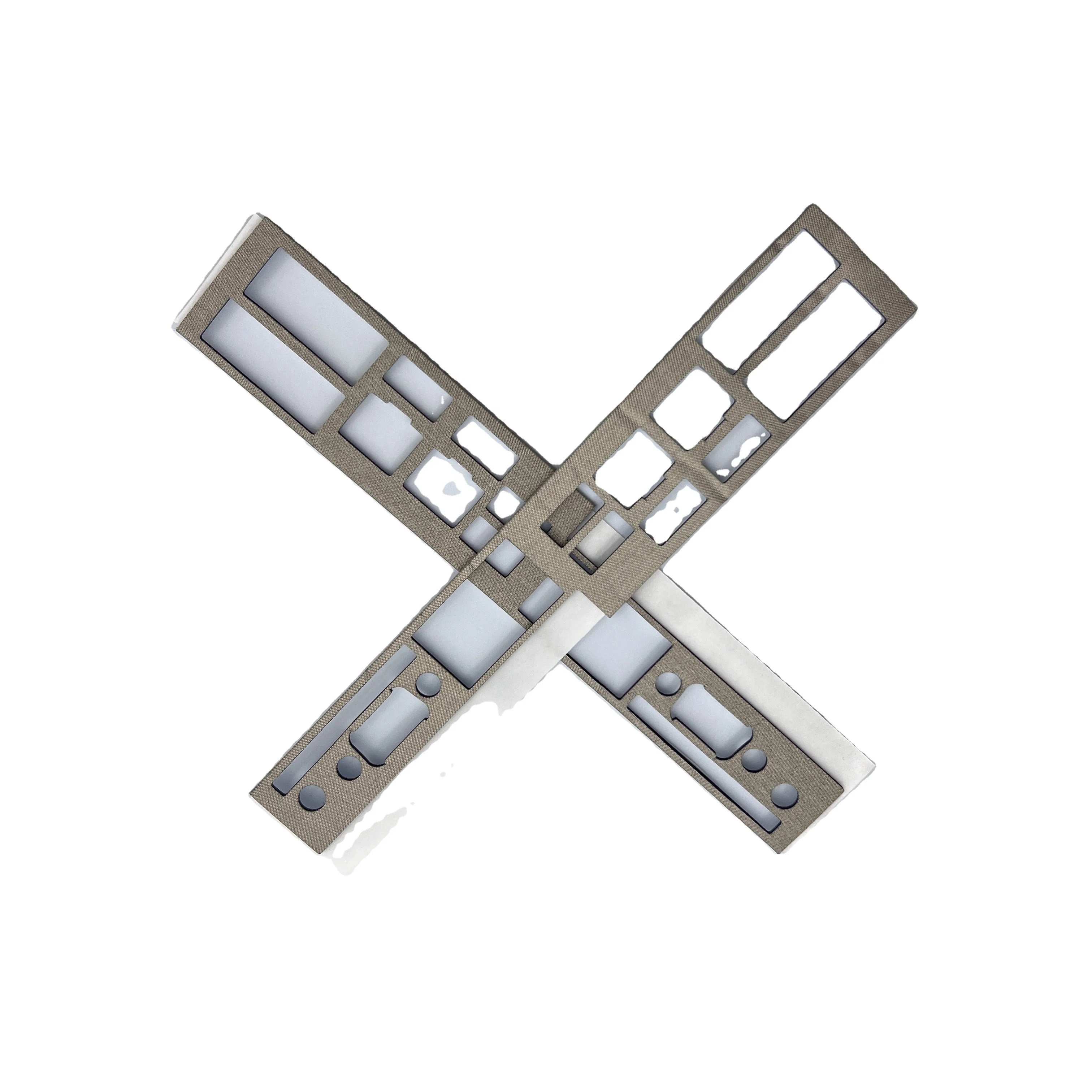 conductive silver fabric plated foam gasket plated emi twist Conductive Fabric Over Foam EMI Shielding Gaskets