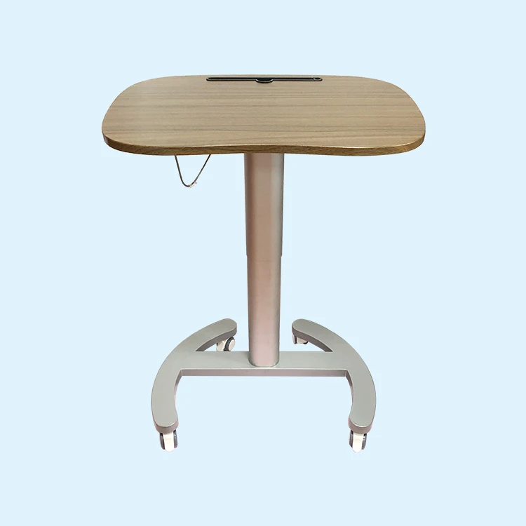 Adjustable  Standing Desk Made of Curved Melamine Density Fiberboard  for Office  and Home