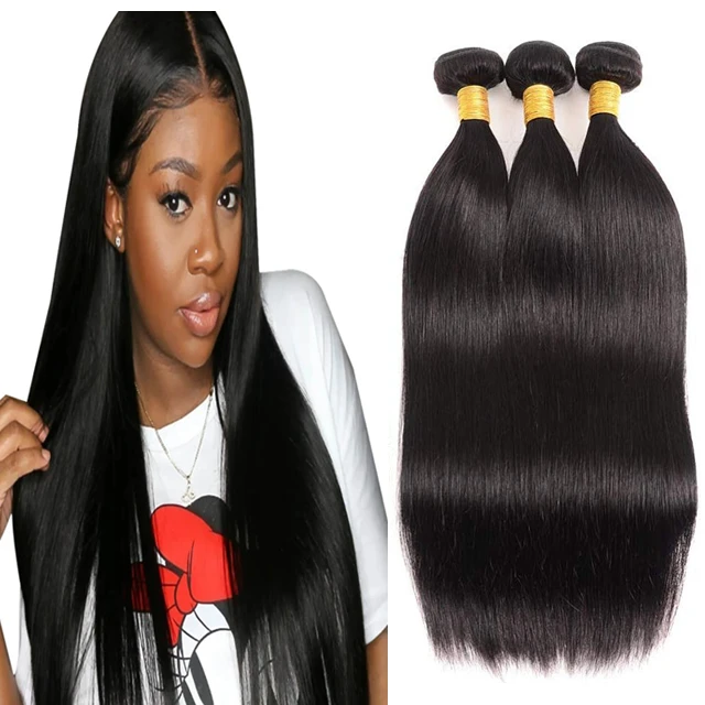 Grade cheap virgin Brazilian hair weave, 100% virgin straight human hair bundles, cuticle aligned hair extensions from Brazil