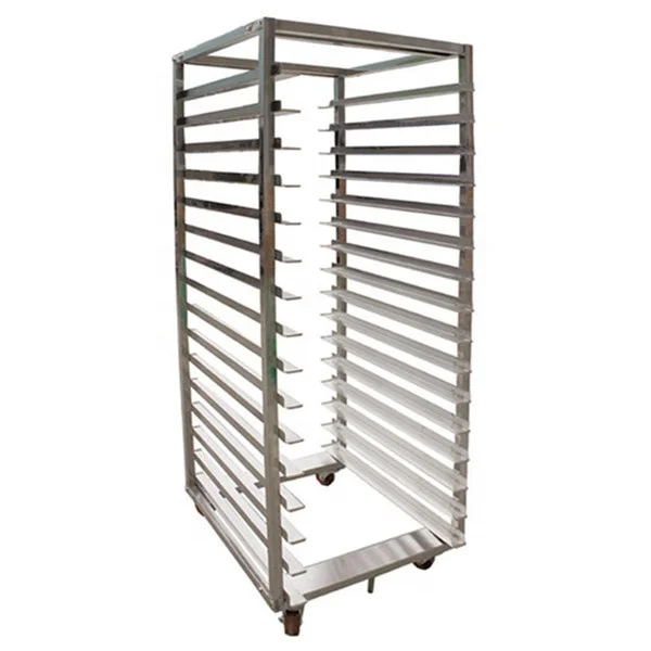 Wholesale commercial stainless steel bread baking cooling rack/bread cooling trolley rack/storage shelving racking